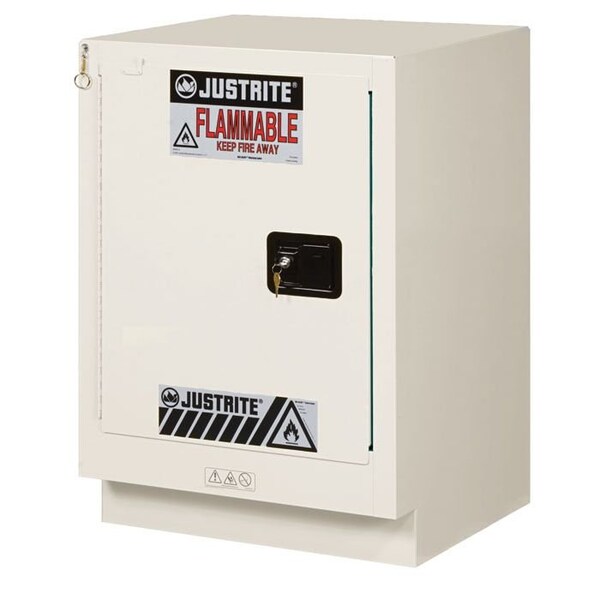 Justrite 15 gal, 1 Shelves, 18-Gauge Steel, 24 in W x 35.75 in H x 21.625 in D, Light Neutral 8825372 - main